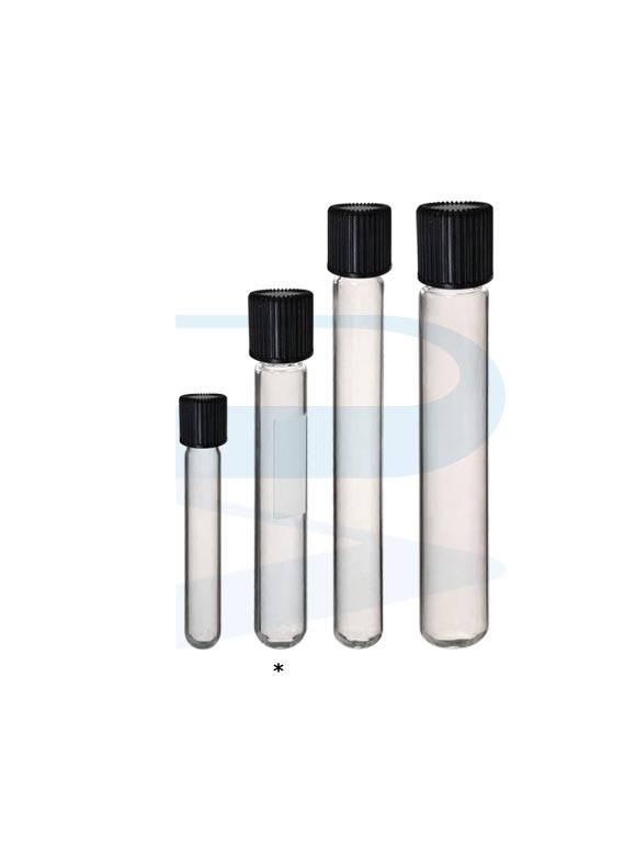 Group_G0906_G0908_G0910_0912_Test-tube-Screwcap-round-China Test Tube w/Screw cap & Teflon Liner , Round Bottom, Boro3.3, CN