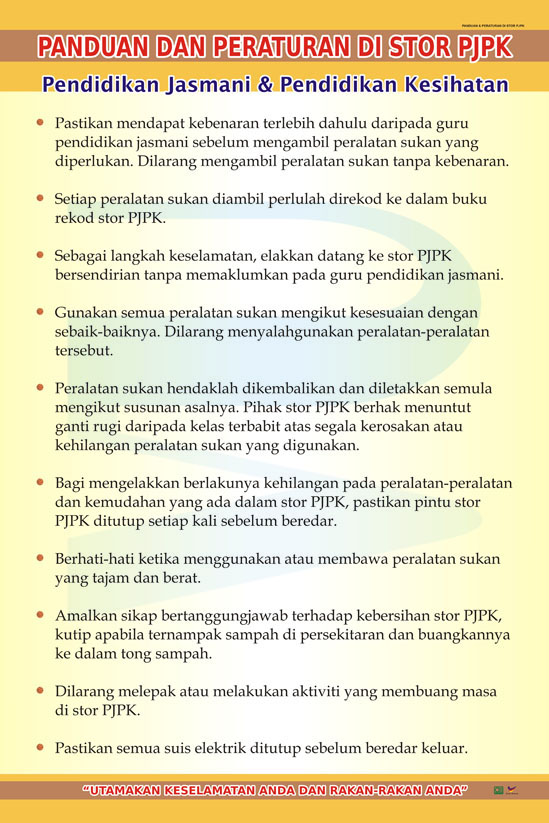Panduan & Peraturan Di Stor PJPK
