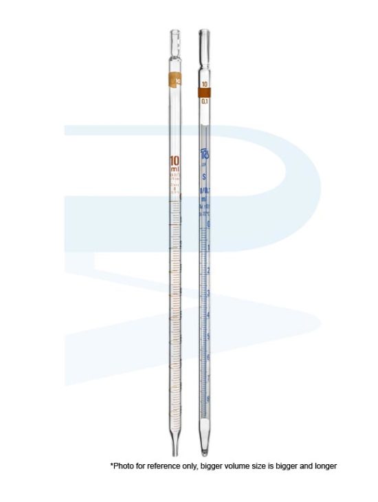 Measuring Pipette, Class B, ColourCoded, Germany Progressive