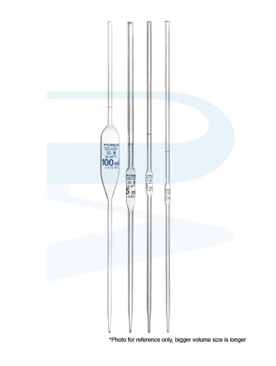Volumetric Pipette, Class B, PYREXIWAKI Progressive Scientific Sdn. Bhd.