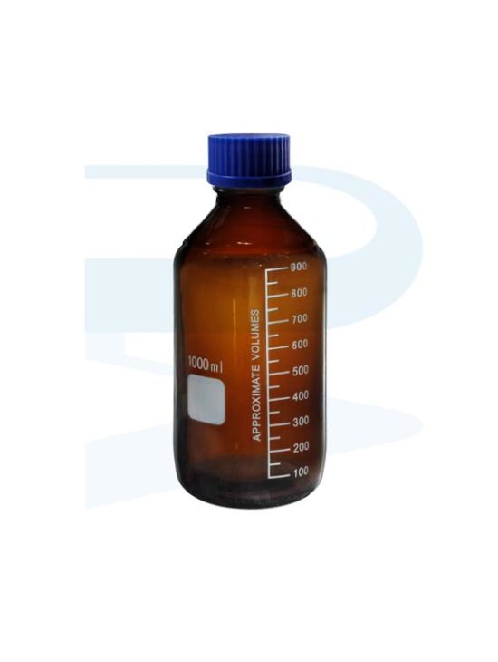 Lab Bottle, Soda Amber Glass, Blue Cap GL45 Progressive Scientific Sdn. Bhd.