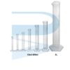 Measuring Cylinder, Embossed Scale, Hexagonal Base, PP