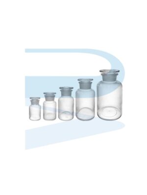 Reagent bottle Clear Wide Mouth c/w glass stopper