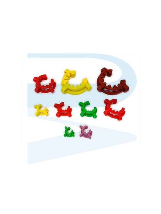 12 Clip Keck Coniche In POM Per Giunti Vetreria Da Laboratorio 24/29 E 24/40 – Resistenti Al Calore