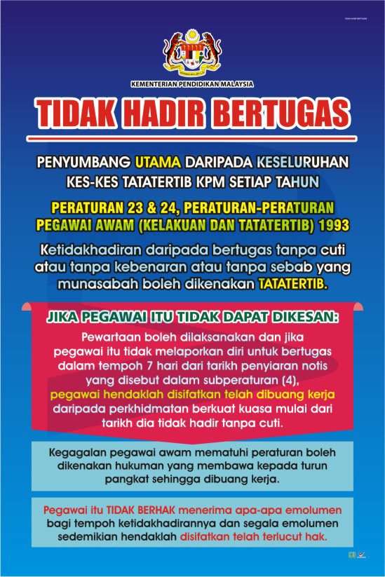Tidak Hadir Bertugas