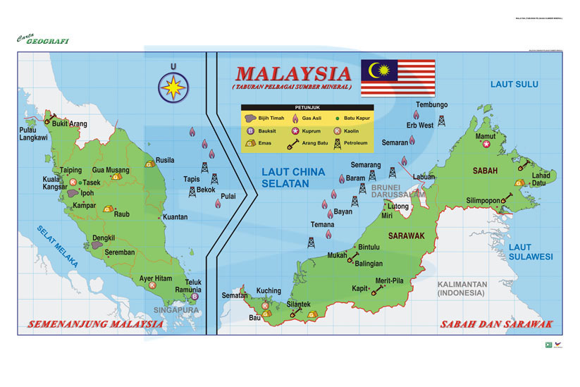 Taburan Map Example Malaysia (Taburan Pelbagai Sumber Mineral) - Progressive Scientific Sdn ...