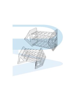 DP0436_Rack-Test-Tube-D16mm18place-Slanted-Acrylic-Lc Test Tube Rack, Acrylic, Slant Style, for tube Ø16mm