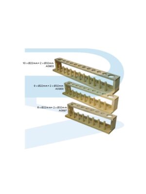 Group_A0897_A0900_A0903_Rack-Test-Tube-D22mm-D32mm-Wooden-economy Test Tube Rack, Wooden, Ø22mm+Ø32mm, Economy (6+2 holes/ 8+2 holes/ 10+2 holes)