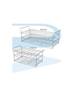 Test Tube Rack, Epoxy Wire, White,  Ø18/Ø20/Ø26mm