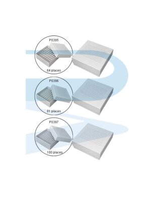 Group_P0395_P0396_P0397_Rack-Cryovial-Tubes-2ml-w-Cover-Cardboard Cryovial Tube Freezing Rack 2ml, Available 64/81/100 places