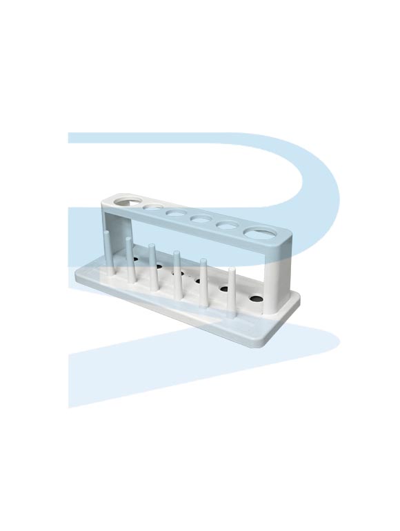 Test Tube Rack, Plastic, Ø22mm x 4 holes + Ø30mm x 2 holes