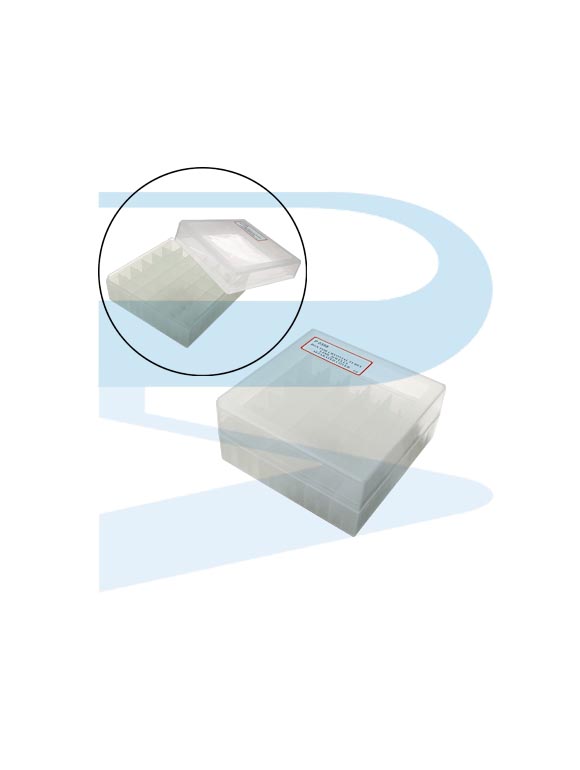 P0358_Rack-Cryovial-Tubes-5ml-36-places-separated-Cover-PP Cryovial Tube Rack 5ml, 36 places, PP