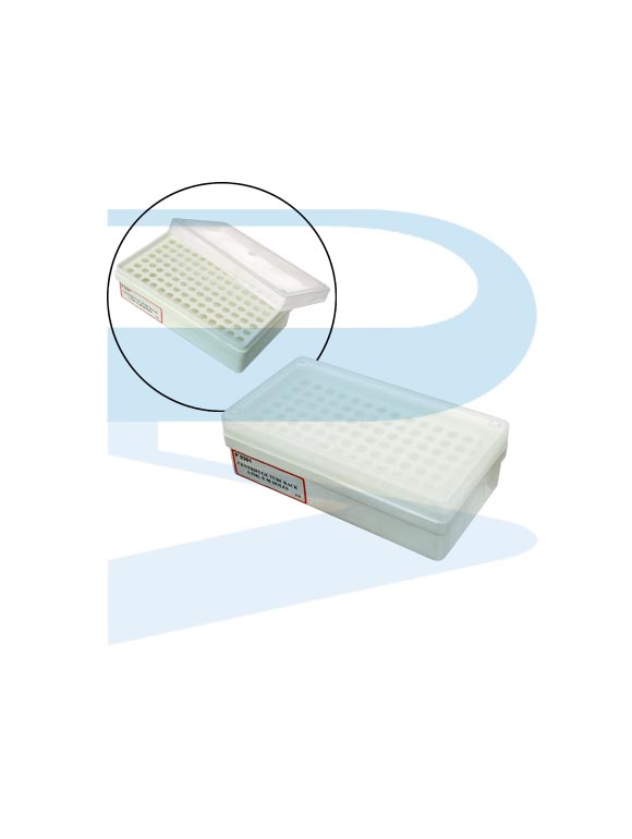 P0391_Rack-Micro-Centrifuge-Tube-98-places-w-Cover-PP Micro Centrifuge Tube Rack, PP, 98 places, for 0.5ml tubes