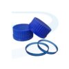 Lab bottle Blue Screw Cap GL45 with Pour Ring, BOMEX