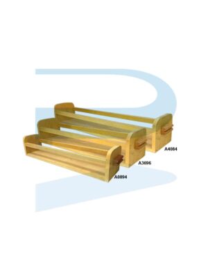 Reagent Bottle Rack, Single Row (6 x 250ml)/(5 x 500ml)/(6 x 500ml), Wooden